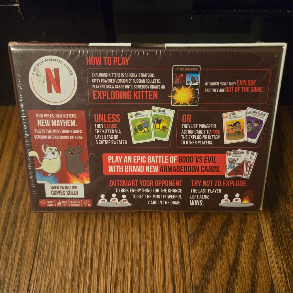 Exploding Kittens Good Vs. Evil Card Game NEW - Picture 4 of 5